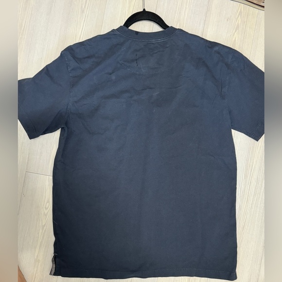 Carhartt  Heavyweight Short Sleeve Pocket Shop T Shirt Blue Size L Loose Fit - Picture 4 of 9